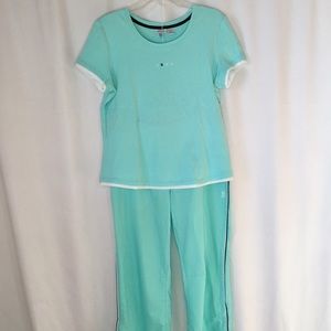 Izod Movement 2 pc Track Suit XL Women's Turquoise